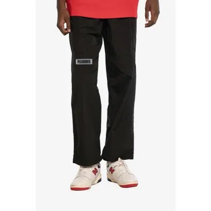 Zdjęcie PLEASURES spodnie Tidy Hiking Pant męskie kolor czarny w fasonie cargo P22W041-BLACK
