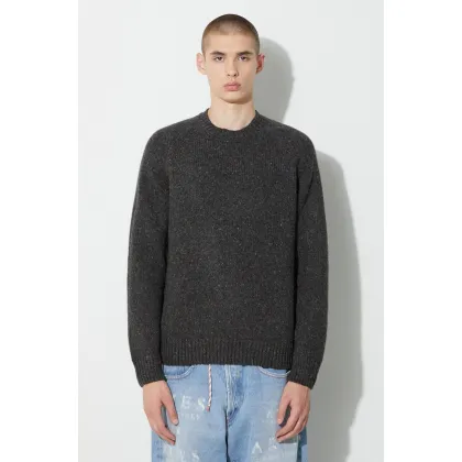 Zdjęcie A.P.C. sweter wełniany męski kolor szary lekki