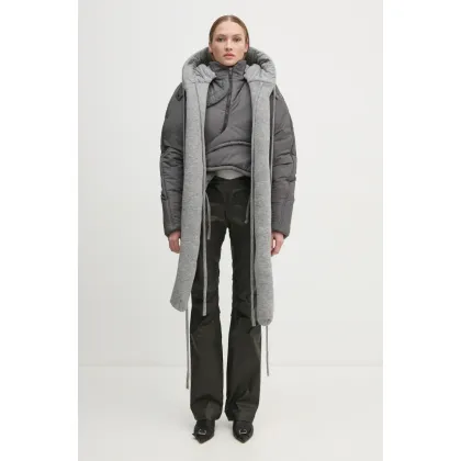 Zdjęcie Ottolinger kurtka Deconstruced Cropped Puffer Jacket damska kolor szary zimowa 2209060111