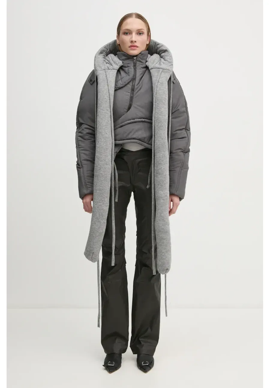 obrazek 1 Ottolinger kurtka Deconstruced Cropped Puffer Jacket damska kolor szary zimowa 2209060111