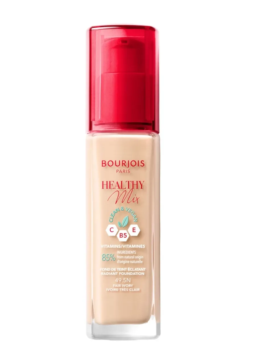 obrazek 1 Bourjois Healthy Mix Clean & Vegan 49,5 Fair Ivory Podkład do twarzy Fair Ivory 30 ml