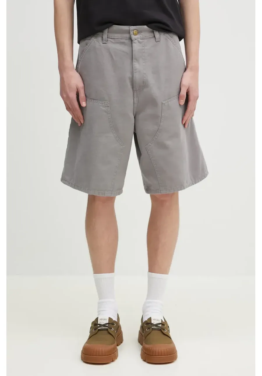 obrazek 1 Carhartt WIP szorty bawełniane Double Knee Short męskie kolor szary I034793.2LR06