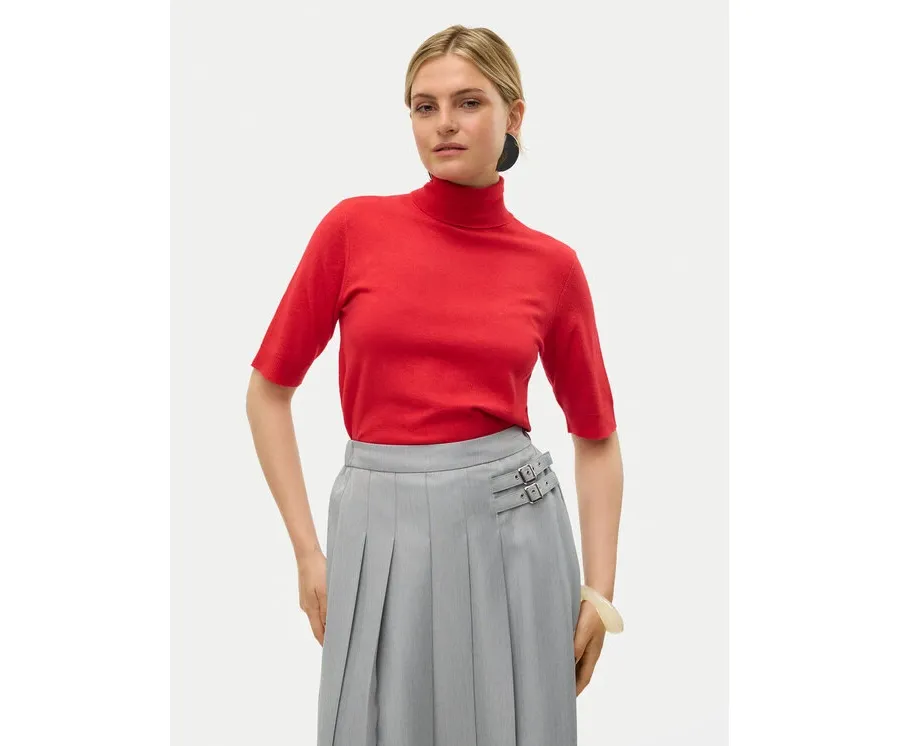 obrazek 1 Vero Moda Sweter Fantastic 10320735 Czerwony Standard Fit