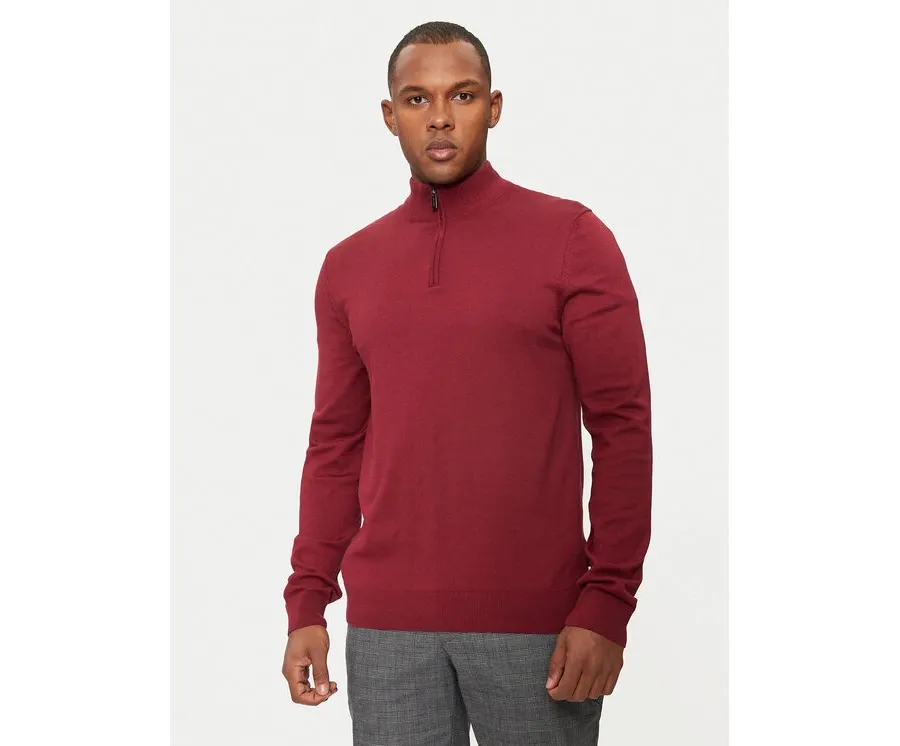 obrazek 1 Hechter Paris Sweter 65025 142801 Czerwony Regular Fit