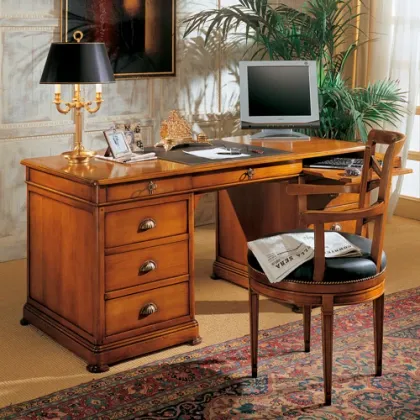 Zdjęcie Eleganckie biurko z wieloma szufladami