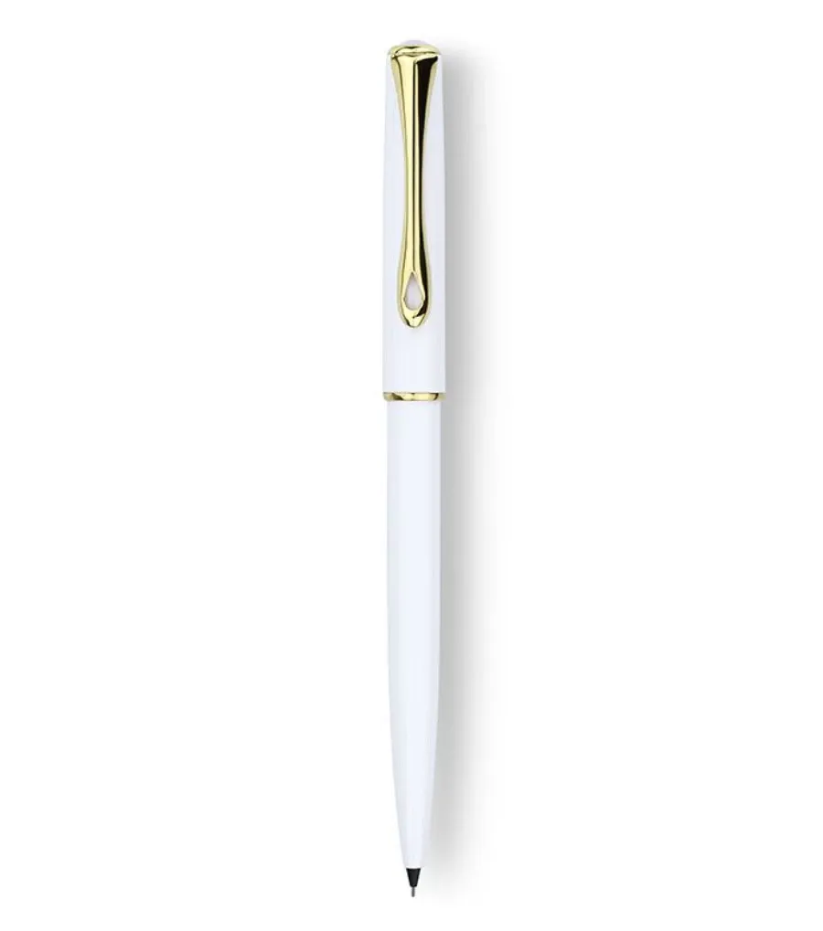 obrazek 1 Ołówek mechaniczny DIPLOMAT Travaller biały/złoty, 0,5 mm