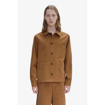 Zdjęcie A.P.C. kurtka męska kolor brązowy przejściowa COGBJ.H02800-CARAMEL