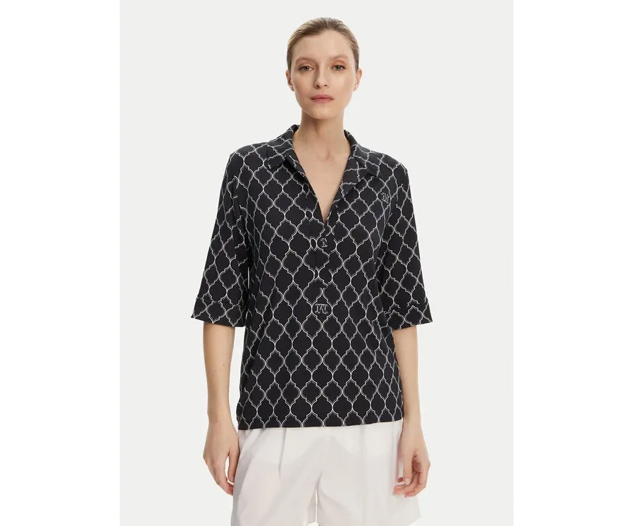 obrazek 1 Max Mara Beachwear Bluzka Prugna 2516951019 Czarny Regular Fit