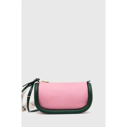 Zdjęcie JW Anderson torebka skórzana The Bumper-15 kolor różowy HB0577.LA0088.332