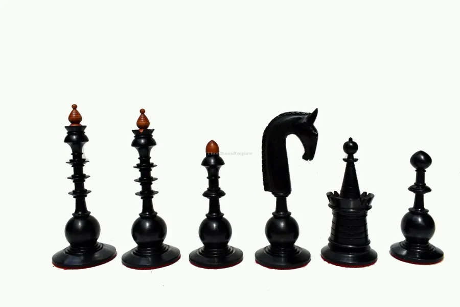 obrazek 3 Klasyczny komplet figur holenderskich do gry w szachy - The Chess Empire