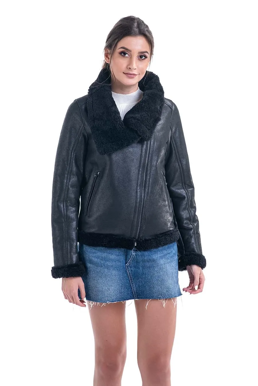 picture 1 Fashionable merino sheepskin jacket - A&A Vesa