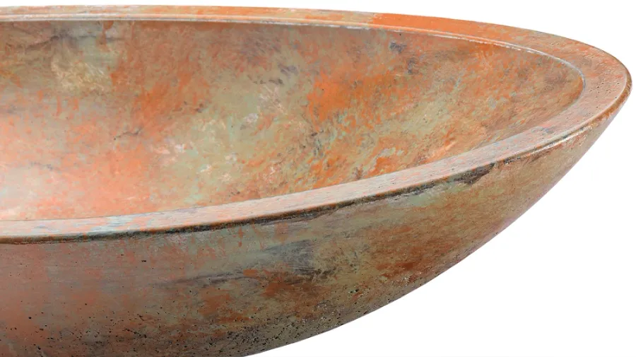 obrazek 3 Luksusowa umywalka 60 cm ORION BASIC – SMOKED METAL, zielony i miedziany, lakier półmatowy