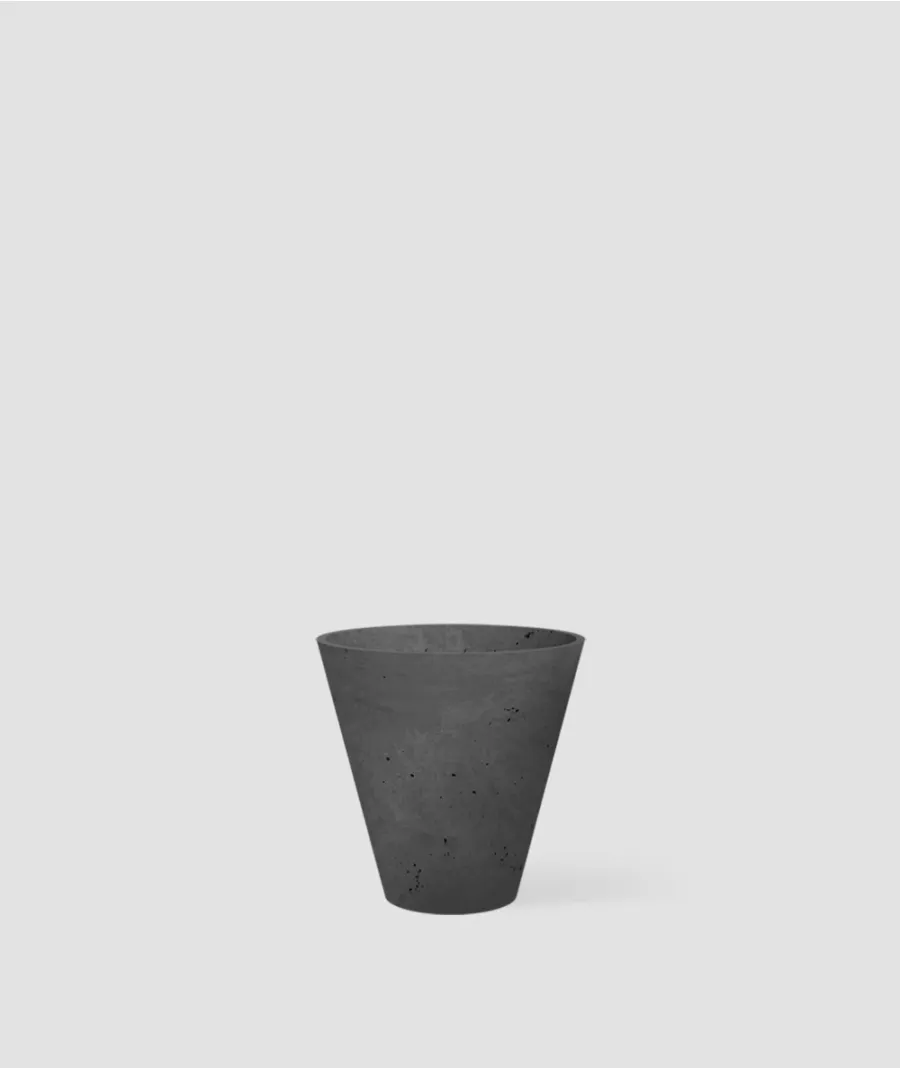 obrazek 1 23x45x45 cm CT - Donica betonowa w kształcie stożka (antracytowa)