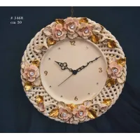 Zdjęcie Ceramiczny zegar ozdobny na ścianę