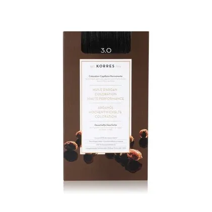 Zdjęcie KORRES Argain Oil Advanced Hair Colour Dark Brown 3.0 Farba do włosów 1 szt.