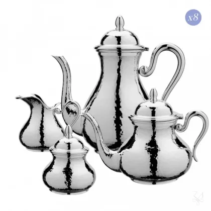 Picture Original silver coffee set for 8 people – Zaramella Argenti