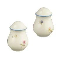 Zdjęcie Piękny porcelanowy zestaw – solniczka z pieprzniczką z Niemiec - Seltmann Weiden