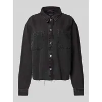 Zdjęcie Bluzka jeansowa o kroju regular fit z wykładanym kołnierzem model ‘ALVA’