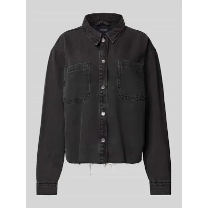 Zdjęcie Bluzka jeansowa o kroju regular fit z wykładanym kołnierzem model ‘ALVA’