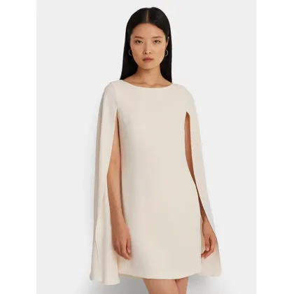 Zdjęcie Lauren Ralph Lauren Sukienka koktajlowa 253855210006 Écru Relaxed Fit LAUREN RALPH LAUREN