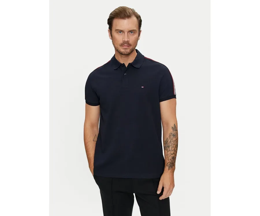 obrazek 1 Tommy Hilfiger Polo Shadow MW0MW35616 Granatowy Regular Fit