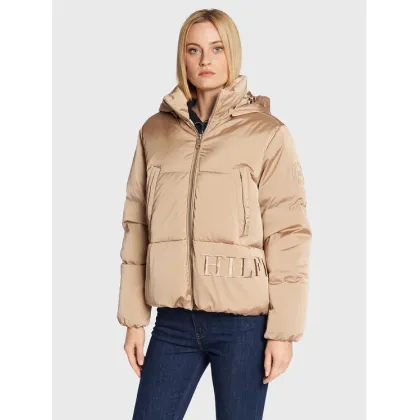Zdjęcie Tommy Hilfiger Kurtka puchowa Sateen WW0WW36062 Beżowy Regular Fit