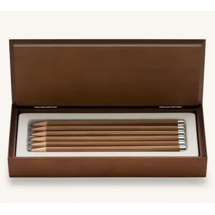 Zdjęcie Drewniana kaseta z 12 ołówkami