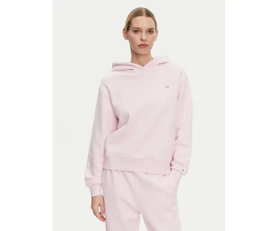 obrazek 1 Tommy Hilfiger Bluza Contrast Flag WW0WW45979 Różowy Regular Fit