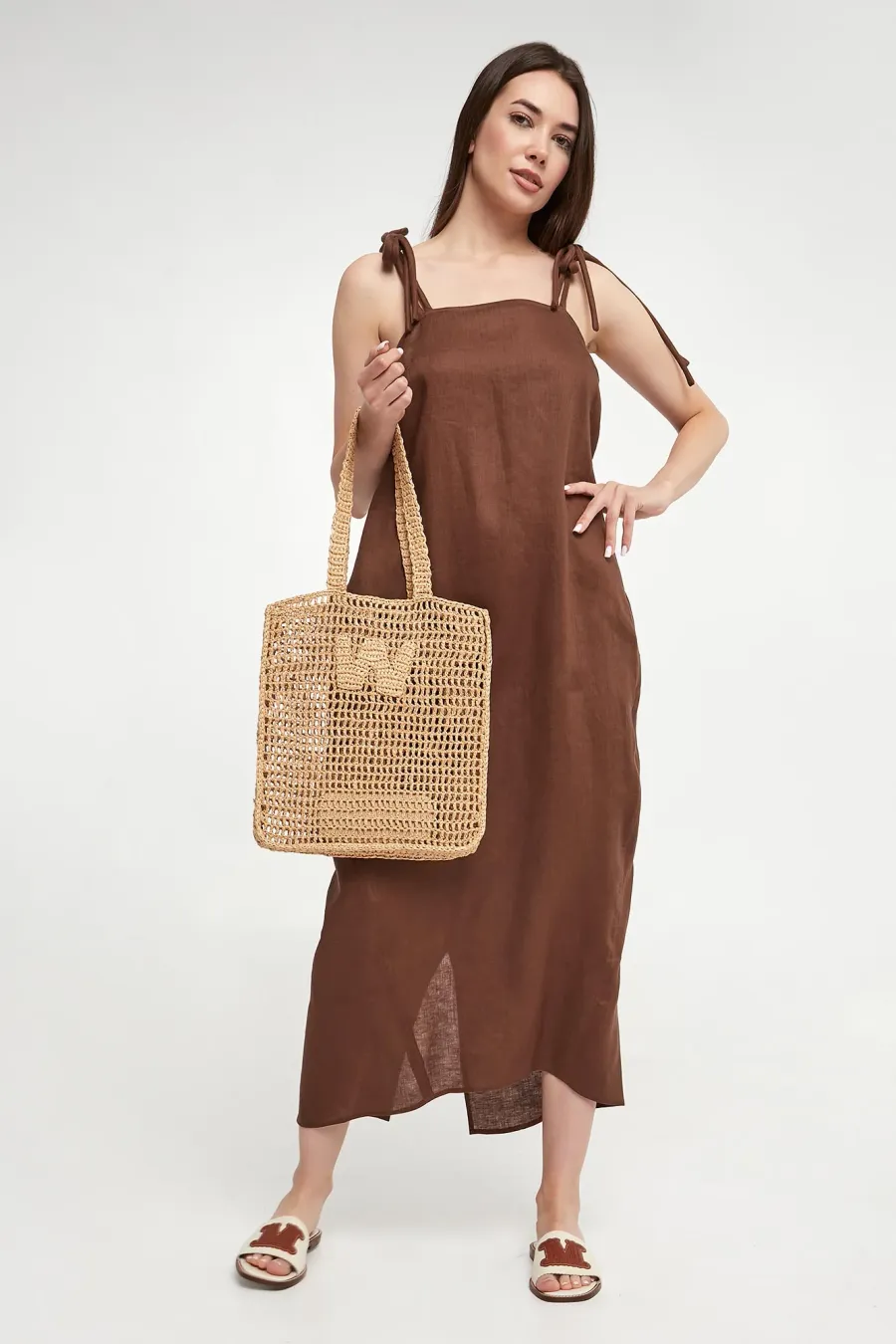 obrazek 1 Sukienka lniana Senna MAX MARA LEISURE Max Mara Leisure