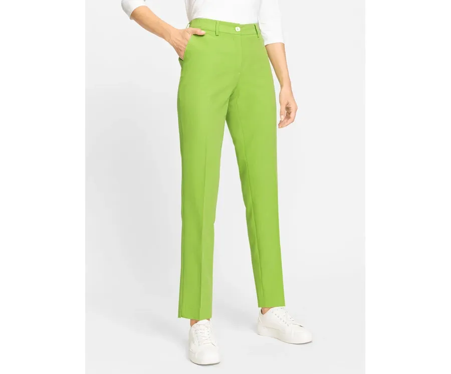 obrazek 1 Olsen Chinosy 14000500 Zielony Slim Fit