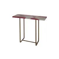 Picture Beautiful Italian console with a leather top