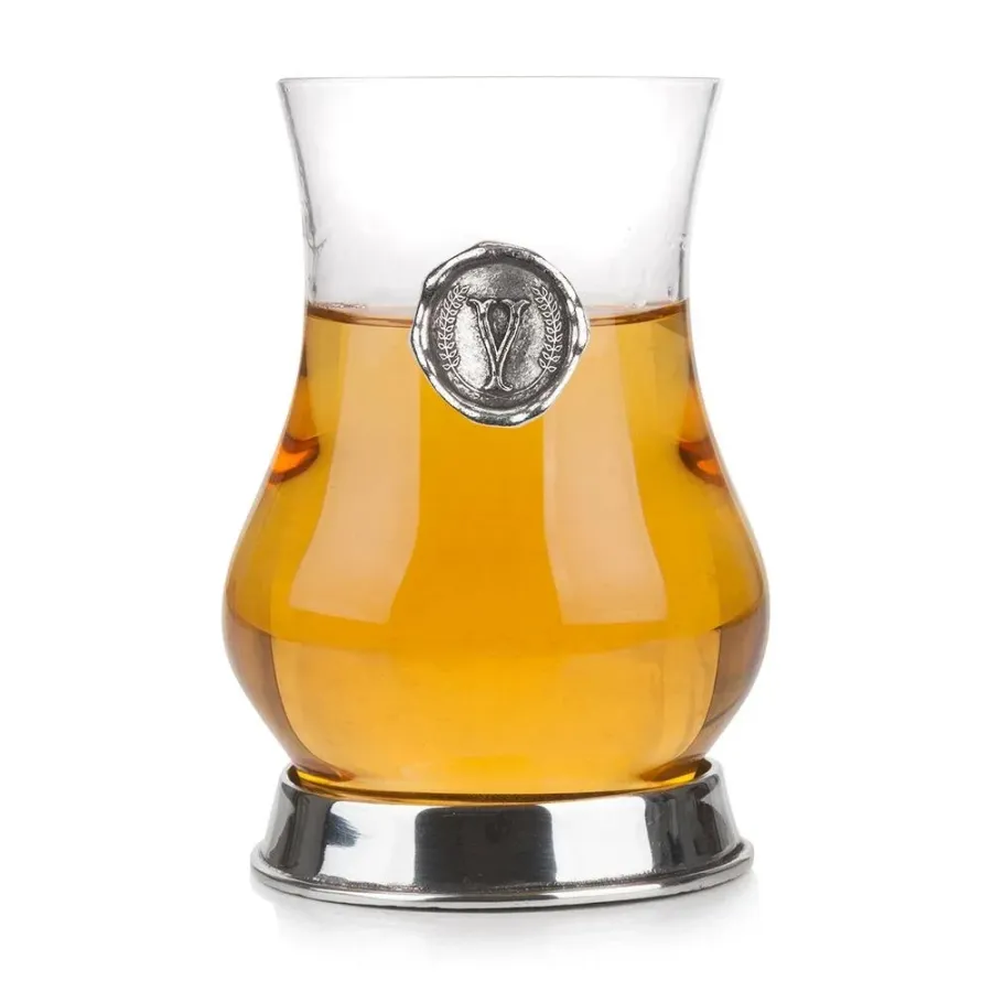obrazek 1 Stylowa szklanka do whisky ze stylizowaną literą „V” - ekskluzywny prezent