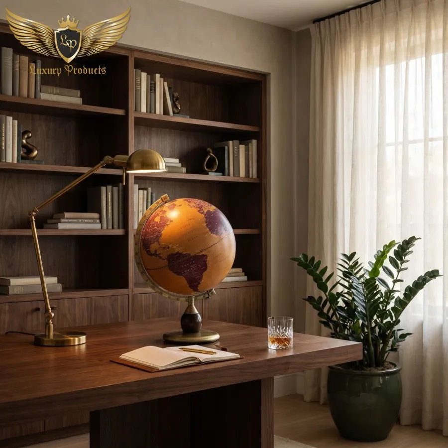 obrazek 2 Globus biurkowy na metalowej podstawie - Scorpius - średnica kuli 33 cm