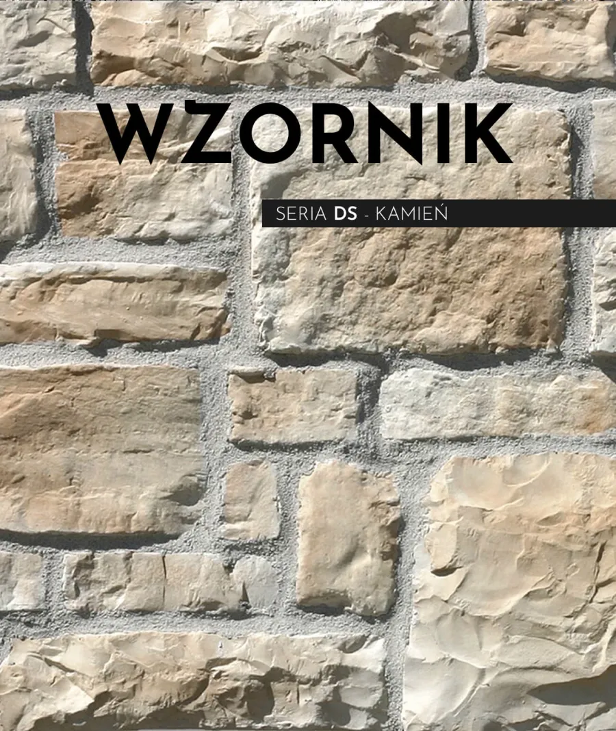 obrazek 1 Wzornik DS - (E3 Alaska beżowy) - betonowy kamień dekoracyjny