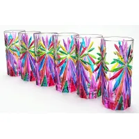 Picture A fantastic set of 6 Oasis drinking glasses