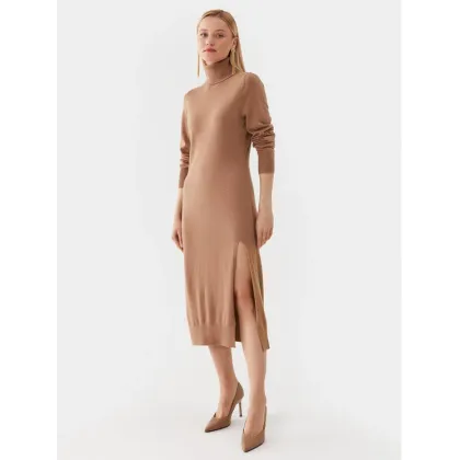 Zdjęcie MICHAEL Michael Kors Sukienka dzianinowa MU2813ECSN Beżowy Regular Fit