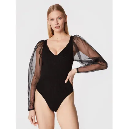Zdjęcie TWINSET Body 222TT3105 Czarny Slim Fit