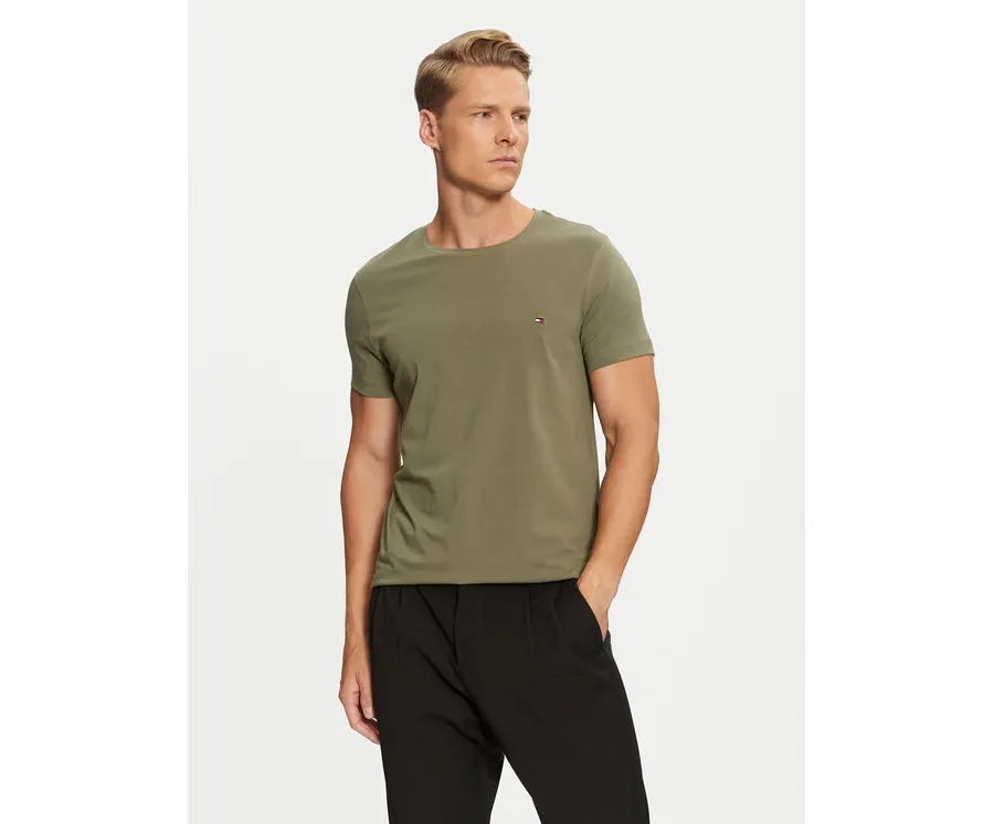 obrazek 1 Tommy Hilfiger T-Shirt MW0MW10800 Zielony Slim Fit