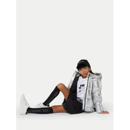 Zdjęcie Karl Lagerfeld Kids Kurtka zimowa Z30233 S Srebrny Regular Fit