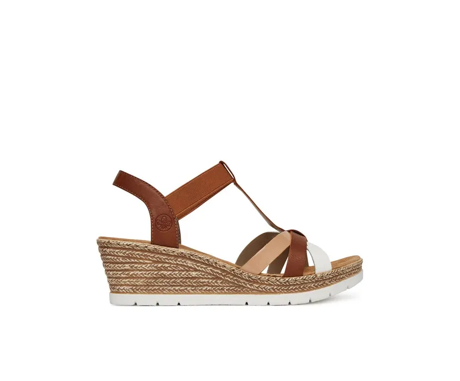 obrazek 1 Rieker Sandały 61995-81 Brązowy