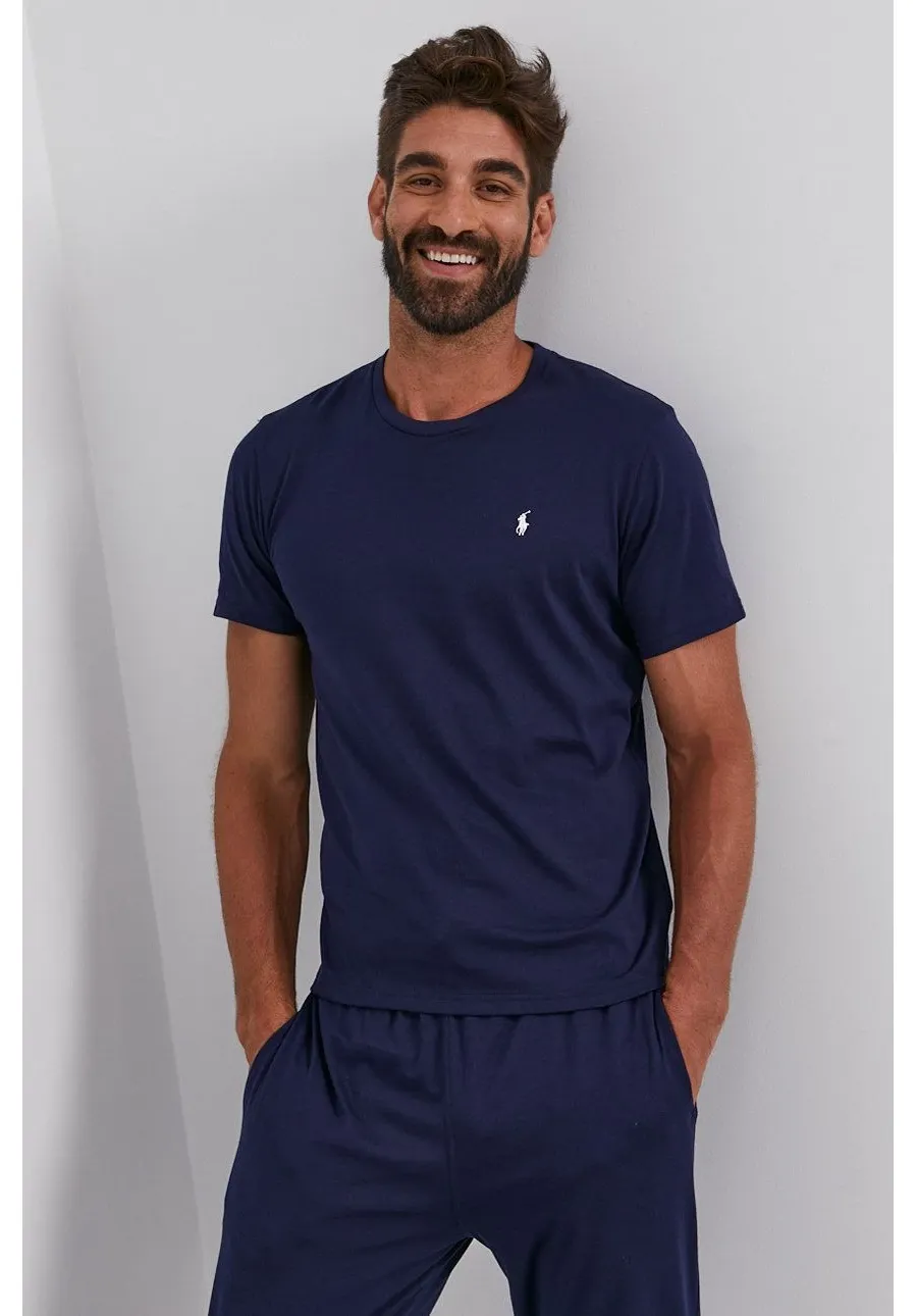 obrazek 1 Polo Ralph Lauren T-shirt bawełniany 714844756002 kolor granatowy gładki