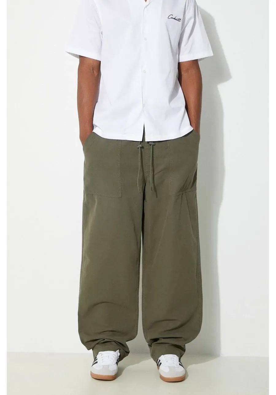 obrazek 1 Vans spodnie bawełniane Premium Standards Easy Trouser LX kolor zielony proste VN000GZ2KCZ1