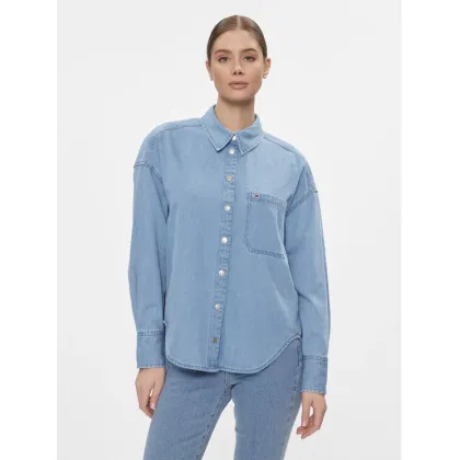 Zdjęcie Tommy Jeans Koszula jeansowa DW0DW17355 Niebieski Oversize