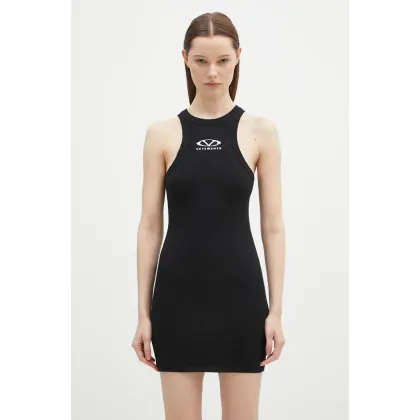 Zdjęcie VETEMENTS sukienka Oval Logo Tanktop Mini kolor czarny mini prosta WA66DR600BW