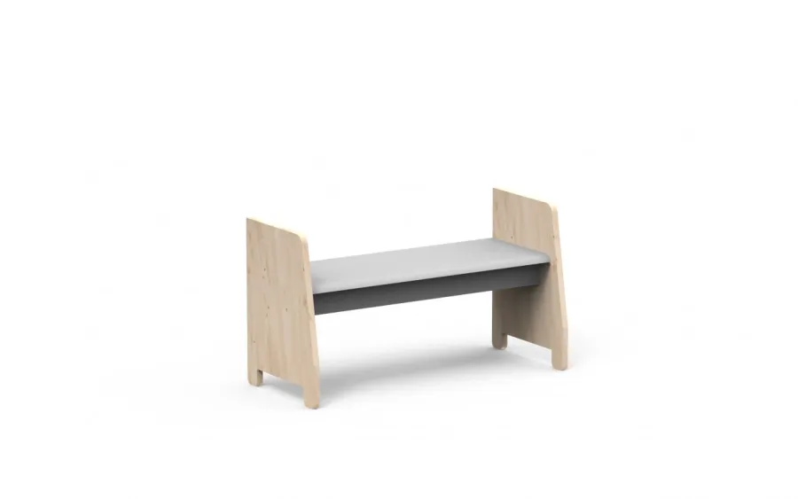 obrazek 1 Dziecięca ławka ewoluująca z naturalnego drewna ASYMETRY - MONTESSORI - Mathy by Bols