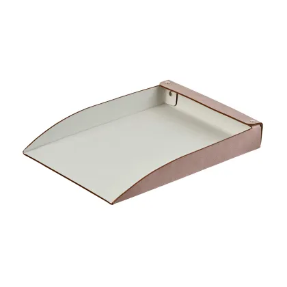 Zdjęcie Stylowa taca na dokumenty A4 32х23хH4 cm w kolorze szaroróżowym
