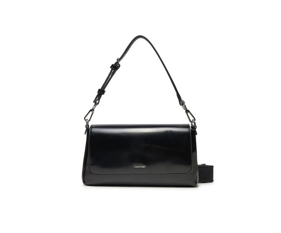 obrazek 1 Calvin Klein Torebka Ck Must Conv Shoulder Bag_Shiny K60K612885 Czarny