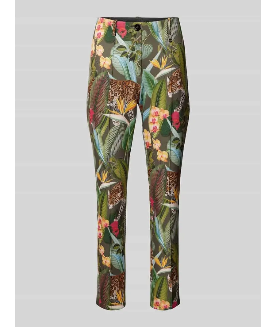 obrazek 1 Spodnie materiałowe o kroju slim fit z przyszytym kantem