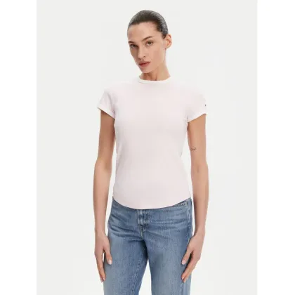 Zdjęcie Tommy Hilfiger T-Shirt WW0WW44581 Różowy Slim Fit