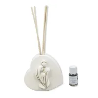 Picture Heart-shaped diffuser with steam and black orchid perfume 15 ml